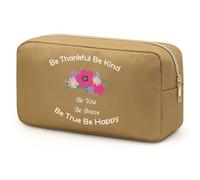 Inspirational Make up Bags Waterproof Makeup Bag Positive Quotes Cosmetic Bag Motivational Gifts for Sister BFF Friends Christmas Graduation Birthday Gifts for Daughter Wife Aunt Coworker