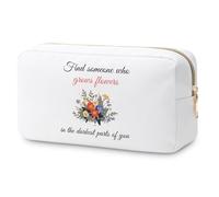 Inspirational Makeup Bag Country Music Lover Gift Flower Lover Gifts Singer Travel Pouch Friendship Christmas Birthday Graduation Gifts for Her Daughter Music Fans Cosmetic Bag Musical Themed Gifts