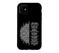 Inspirational Mandala Spiritual Growth Mindset Affirmation Case for iPhone 11