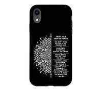 Inspirational Mandala Spiritual Growth Mindset Affirmation Case for iPhone XR