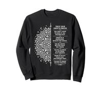 Inspirational Mandala Spiritual Growth Mindset Affirmation Sweatshirt