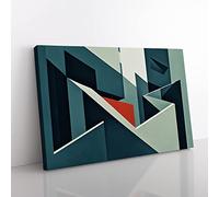 Inspirational Modern Abstract Art Canvas Wall Art Print Ready to Hang, Framed Picture for Living Room Bedroom Home Office Décor, 50x35 cm (20x14 Inch)