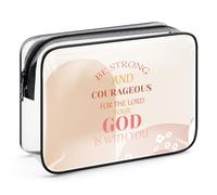Inspirational Motivational Gifts Clear Makeup Bag Encouragement Gifts for Her Friends Sister Christian Religious Faith Gifts Clear Cosmetic Bag Church Favor Gift Christmas Graduation Gift Toiletry Bag