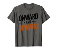 Inspirational Motivational, Onward and Upward Distressed T-Shirt