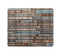 Inspirational Motivational Quotes Rustic Cabin Mouse Mat Stitched Edge Mousepad Smooth Mouse Pad For Home Office Computer 25X30Cm