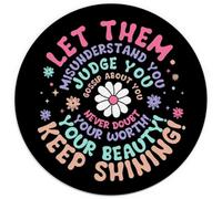 Inspirational Mouse Pad, Let Them Misunderstand You Judge You Mouse Pads for Wireless Mouse Computers Laptop Desk Accessories, Inspirational Motivational Gifts for Women