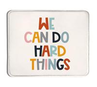 Inspirational Mouse Pad, We Can Do Hard Things Motivational Mouse Pads for Wireless Mouse Computers Laptop Desk Accessories, Positive Encouragement Gifts for Women, 11.8" x 9.8"
