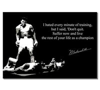 Inspirational Muhammad Ali #5 A2 Unframed American Boxer Sport Quote Poster Motivation Fight Photo