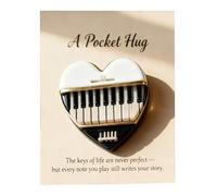 Inspirational Musical Hug 2D Acrylic Motivational Keepsake Portable Encouragement Card with Colorful Design Light Keepsake Gift Musical Memories with Positive Collectible Item for e