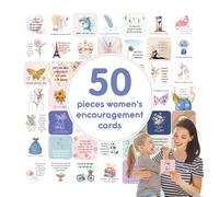 Inspirational Note Cards, Encouragement Cards, 50X Inspirational Encouraging Message Cards, Kindness Cards, Positive Motivation Quote Cards, Inspirational Quote Cards