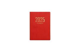 Inspirational Notebook 4pcs A7 Mini Agenda Book Portable Diary Weekly Planner Notebooks To Do List Notepad With Calendar School Office Supplies(Red)