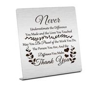 Inspirational Office Gift for Colleagues Home Office Desk Decorative Sign Thank You Gift for Women Retirement Gifts for Coworker Appreciation Quote Desk Decor Keepsake for Colleagues Friends
