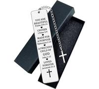 Inspirational Personalized Bookmarks - Christian Gifts for Women & Men, Bible Verse Bookmarks for Valentine's Day, Mum's Birthday, and More