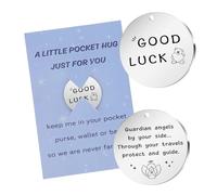 Inspirational Pocket Hug Guardian Angel Keyring Gift Ideas for Women - Birthday, Graduation, Friendship