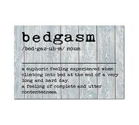 Inspirational Positive Wall Plaque Bedgasm Definition Shabby Chic Grain Signs Dictionary Word Meaning Bathroom Wall Plaque For Farmhouse Kitchen Bedroom Pub In Metal Sign Plaque Poster 8X12 Inches