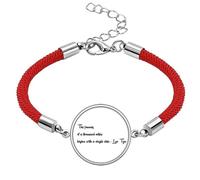 Inspirational Quote About Journey By Lao Tzu Lucky Red String Bracelet Rope Bracelet Handmade