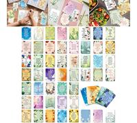 Inspirational Quote Cards with Mindful Affirmations and Floral Illustrations - 50 Unique Positive Message Note Card Set for Daily Motivation, Emotional Wellbeing, Mental Support, Gratitude