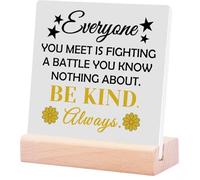 Inspirational Quote Decor Wooden Plaque Sign Desk Decor For Home Office Motivational Gift For Women Men Positive Quotes Decor For Friend Coworker Boys Girl Teen Christmas Birthday Graduation Gift