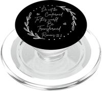 Inspirational Quote Floral Bible Quote Do Not Be Conformed PopSockets PopGrip for MagSafe