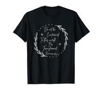 Inspirational Quote Floral Bible Quote Do Not Be Conformed T-Shirt
