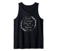 Inspirational Quote Floral Bible Quote Do Not Be Conformed Tank Top