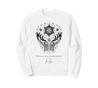 Inspirational Quote from 13th C Mystic Rumi Literary Buff Sweatshirt