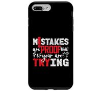 Inspirational Quote Mistakes Proof Trying Teachers Students Case for iPhone 7 Plus/8 Plus