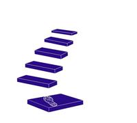 Inspirational Quote Motivational Phrase The First Step is The Hardest Vinyl Art Sticker 54.6x55cm Multiple Size Options DarkBlue