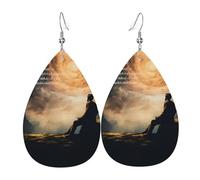 Inspirational Quotes Dangle Earrings Fun Leather Earring Fashion Ear Pendants For Party Mother'S Day