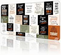 Inspirational Quotes Extended Mouse Pad, 31.5"x 11.8" Large Gaming Desk Mat