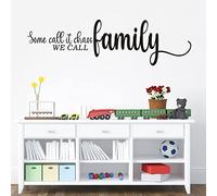 Inspirational Quotes Family Wall Decals: Home Vinyl Art Wall Stickers for Kitchen Living Room - Some Call It Chaos We Call It Family 35" X 9.8"