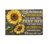 Inspirational Quotes Jigsaw Puzzle 1000 Pieces, Sunflower Butterfly Wooden Jigsaw Puzzles for Family Gathering Activities Educational Games Large Puzzle Game Toys Gift
