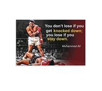 Inspirational Quotes Muhammad Ali Poster Decorative Painting Canvas Wall Posters And Art Picture Print Modern Family Bedroom Decor Posters 12x18inch(30x45cm) Inspirational Quotes Muhammad Ali Poster