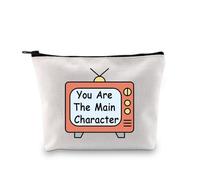 Inspirational Quotes Pouch You are The Main Character Cosmetic Zipper Bag Main Character Energy Gifts