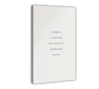 Inspirational Quotes Print, Strength Is What We Gain, Inspirational Wall Art, Motivational Print, Positive Art, Positivity Wall Art, Gifts Canvas Poster Bedroom Decor Landscape Office Room Decor Gift