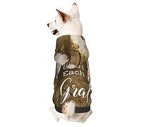 Inspirational Quotes Small Pets Wear Hoodies,Dog Jumper Sweatshirt,Warm And Lightweight, Soft Texture, Easy To Wear