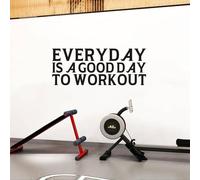 Inspirational Quotes Wall Decals for Gym: Home Workout Motivational Positive Vinyl Art Wall Stickers - Living Room Classroom School Wall Decor - Everyday is a Good Day to Workout 32" X 12.5"