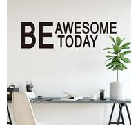 Inspirational Quotes Wall Decals for Gym: Office Motivational Positive Vinyl Art Wall Stickers for Classroom School Bedroom Living Room - Be Awesome Today 35" X 9.8"