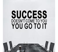 Inspirational Quotes Wall Decals for Office: Motivational Positive Vinyl Art Wall Stickers for Bedroom Classroom School - Success Doesn't Come to You 28.6" X 15"