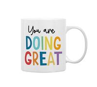 Inspirational Quotes You are Doing Great Novelty Drinking Cup Mug,Encouragement Gifts for Coworkers Women Girls Best Friends College Students,Encouraging Double Side Printed Ceramic Cup 11 Ounce