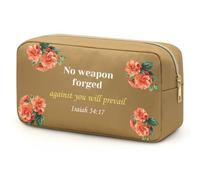 Inspirational Religious Gifts for Women Makeup Bag Spiritual Birthday Gifts for Women Encouraging Bible Verse Present for Mom Sister Best Friends Cosmetic Bag Christmas Valentine's Day