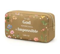 Inspirational Religious Gifts for Women Motivational Makeup Bags Christian Gifts for Women Spiritual Gifts for Friends Mom Sister Faith Gifts Inspirational Cosmetic Bag Encouragement Gift