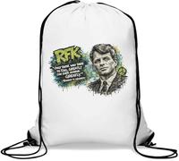 Inspirational Robert F Kennedy Quote Gym Sack Casual Drawstring Bag White