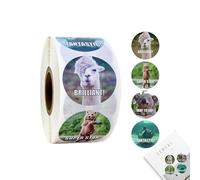 Inspirational Roll Stickers - Cartoon Animal Reward Stickers, Kids Encouragement Stickers | Classroom Affirmation Stickers Trendy, 500pcs Fun Motivational Stickers, Animal Stickers for Kids