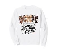 Inspirational Same Amazing God Stylish Bow Faithful New Year Sweatshirt