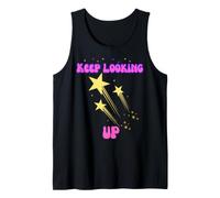 Inspirational Shooting Star Keep Looking Up Colourful Tank Top
