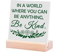 Inspirational Sign Desk Decor Motivational Gift For Women Men Wooden Plaque For Home Office Decor Cheer Up Gift For Coworkers Friend Inspirational Quote Decor For Women Christmas Graduation Gift