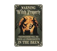 Inspirational Signs Witch Cottage Vintage Advertising GardenSigns for Retro Advertising Fans,Bar Shed,Cafe,Workspace S