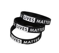 Inspirational Silicone Engraved Bracelets 3pcs for Encouragement and Style for Everyone, Black, 1.2cm Width