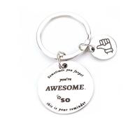 Inspirational Stainless Steel Keyring with Positive Message, Motivational Gift, Cute Keychains for Friends, Boyfriend, Mum, Sister, Gifts for Women, Birthday, Personalized Style